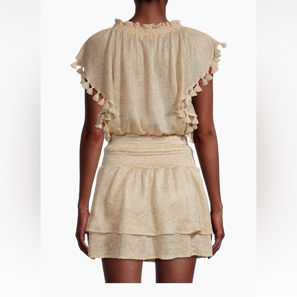 Ramy Brook Marshall Metallic-Knit Minidress Size Large NWT - Picture 3 of 6